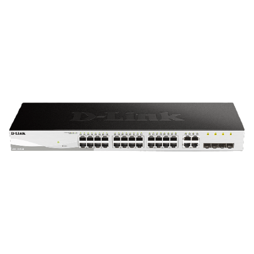 SWITCH WEB SMART D - LINK DGS - 1210 - 28, 24 RJ - 45 LAN GBE, Y 4 PUERTOS SFP, AUTOVOLTAJE. DGS-1210-28 - SMART BUSINESS