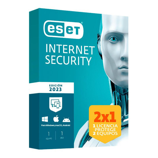 SOFTWARE ESET NOD32 INTERNET SECURITY EDICION 2023 2PC. - SMART BUSINESS