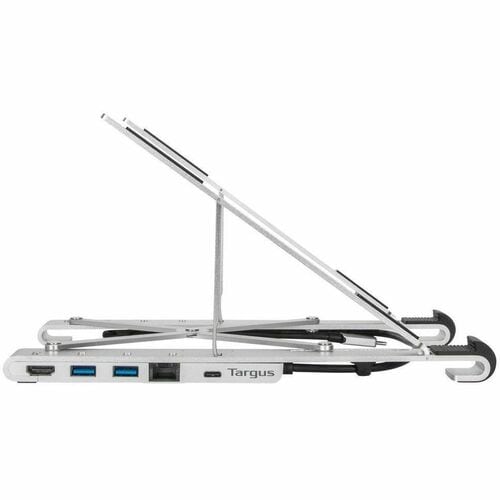TARGUS AWU100005GL – SOPORTE PORTÁTIL CON BASE INTEGRADA Y DOCKING USB - C, 2X USB - A, 1X USB - C, HDMI, ETHERNET, ALUMINIO, PLEGABLE, COMPATIBLE CON LAPTOPS DE 10″ A 15.6″ AWU100005GL - SMART BUSINESS