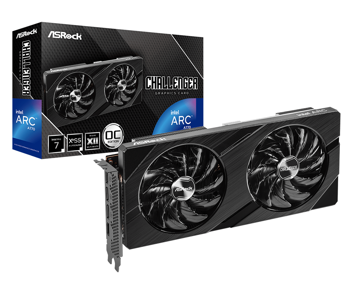 TARJETA DE VIDEO ASROCK A770 CL - 16GB GDDR6, RENDIMIENTO SUPERIOR PARA GAMING Y CREACIÓN DE CONTENIDO, PN 90 - GA4VZZ - 00UANF 90-GA4VZZ-00UANF - SMART BUSINESS