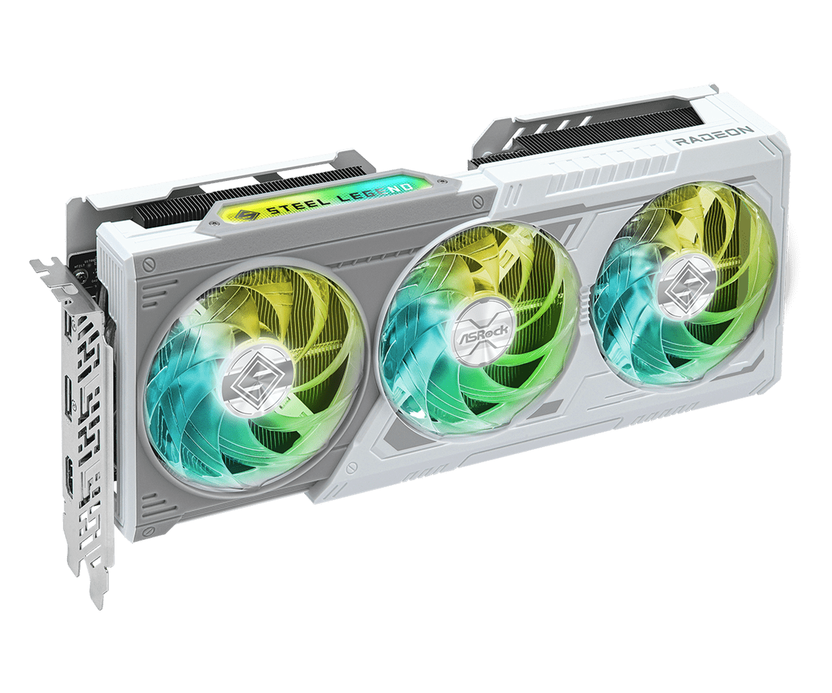 TARJETA DE VIDEO ASROCK RADEON RX 9060 XT STEEL LEGEND 8 GB OC RX9060XT SL 8GO - SMART BUSINESS