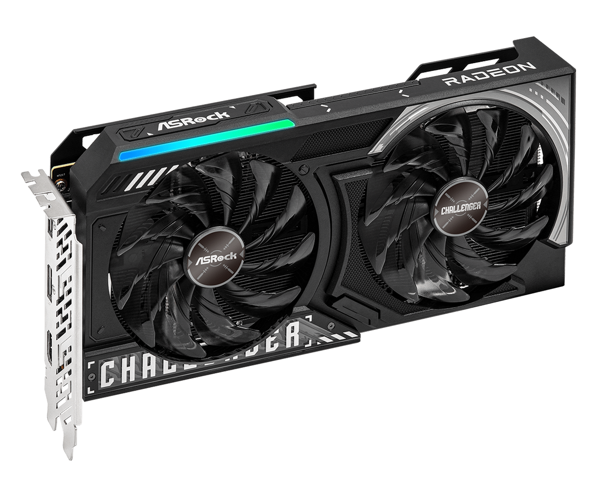 TARJETA DE VIDEO ASROCK VGA 8G AR RX9060XT CHALL GDDR6 RX9060XT CL 8GO - SMART BUSINESS