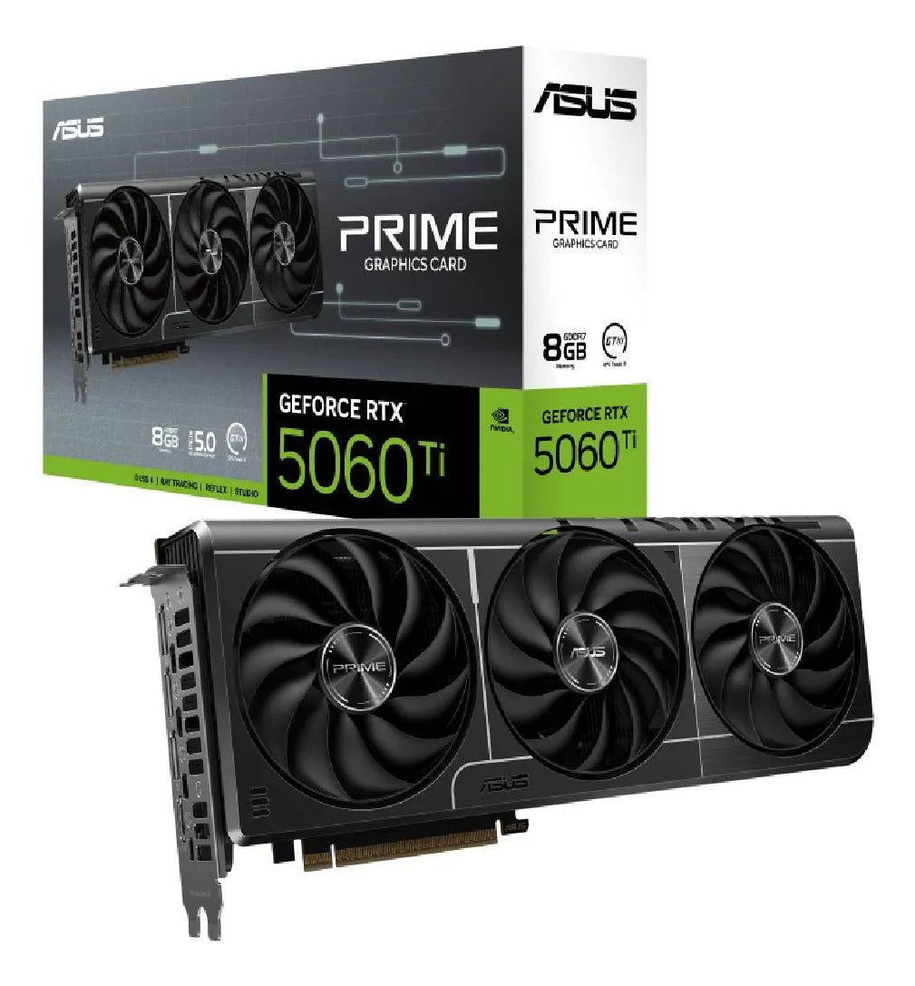 TARJETA DE VIDEO ASUS NVIDIA GEFORCE RTX 5060 TI PRIME OC EDITION, 8GB 128 - BIT GDDR7, PCI EXPRESS 5.0 PRIME-RTX5060TI-O8G - SMART BUSINESS