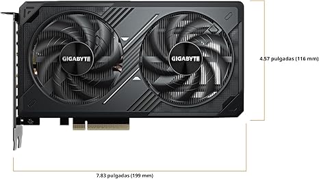 TARJETA DE VIDEO GIGABYTE GEFORCE RTX 5060 WINDFORCE OC 8G, 8 GB GDDR7, PCIE GEN 5.0 GV-N5060WF2OC-8GD - SMART BUSINESS