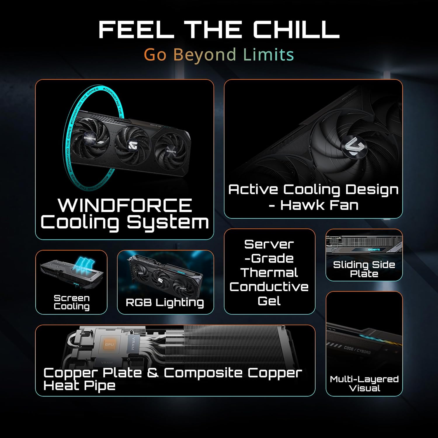 TARJETA DE VIDEO GIGABYTE VGA 8G GB RTX5060TI GAMING OC GV-N506TGAMING OC-8GD - SMART BUSINESS