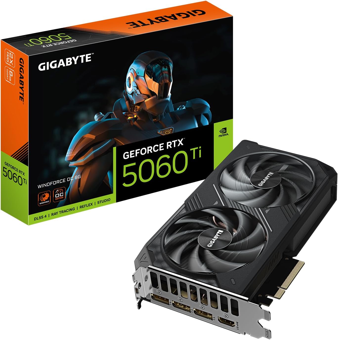 TARJETA DE VIDEO GIGABYTE VGA 8G GB RTX5060TI WF2 OC GV-N506TWF2OC-8GD - SMART BUSINESS