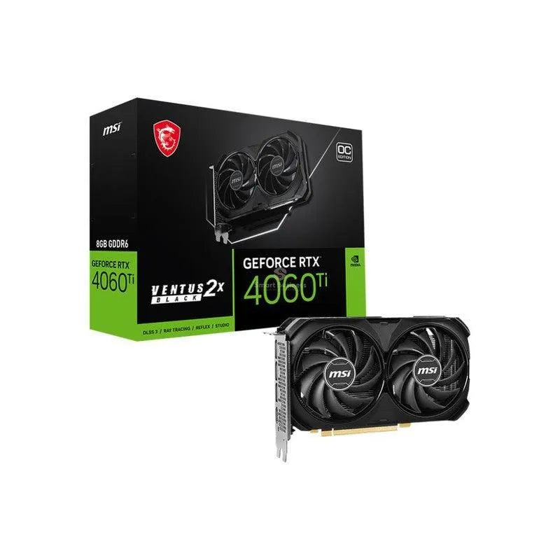 Tarjeta De Video Msi Geforce Rtx 4060 Ti Ventus 2X Black 8G, 8Gb Gddr6 - SMART BUSINESS