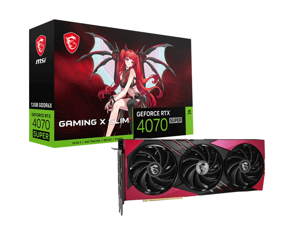Tarjeta De Video Msi Geforce Rtx 4070 Super 12G Gaming X Slim Mlg, 12Gb Gddr6X, Pci-E Gen4 - SMART BUSINESS