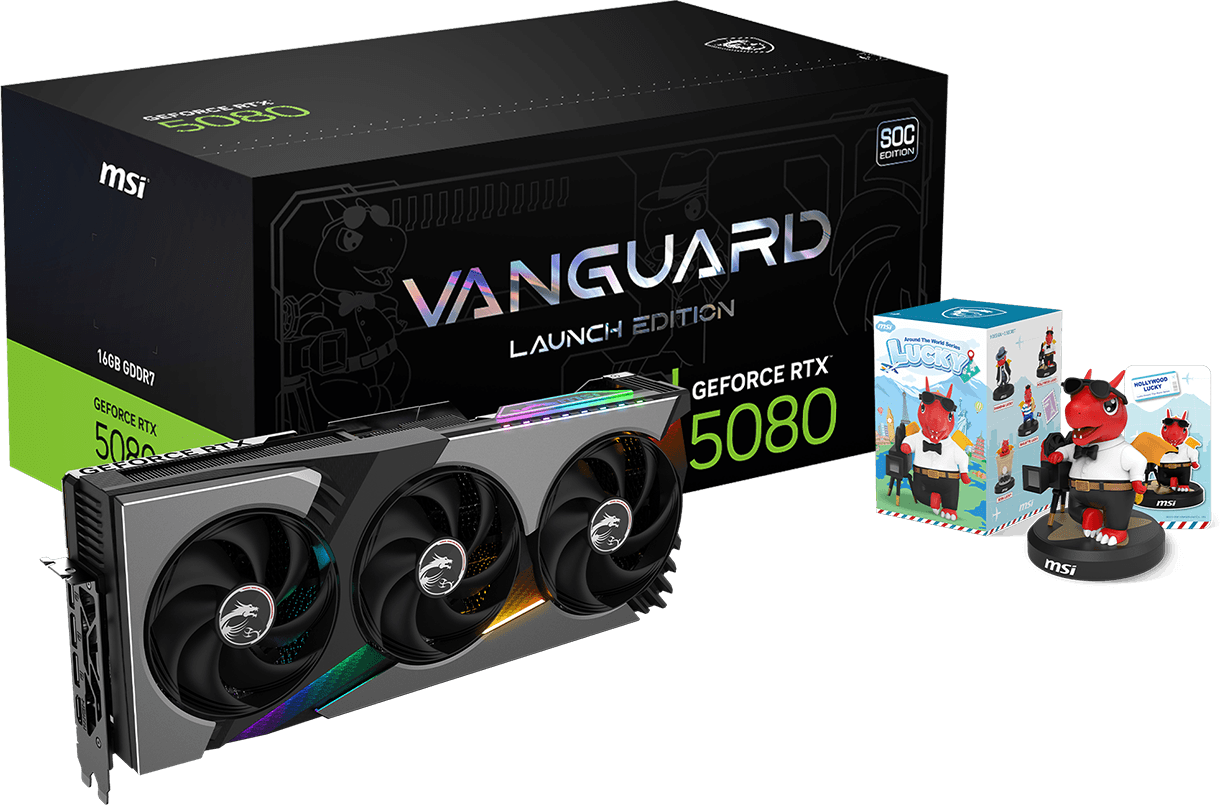 TARJETA DE VIDEO MSI GEFORCE RTX 5080 16G VANGUARD SOC LAUNCH, 16GB GDDR7, PCIE GEN 5.0 RTX5080 16G VANGUARD SOC LAUNC - SMART BUSINESS