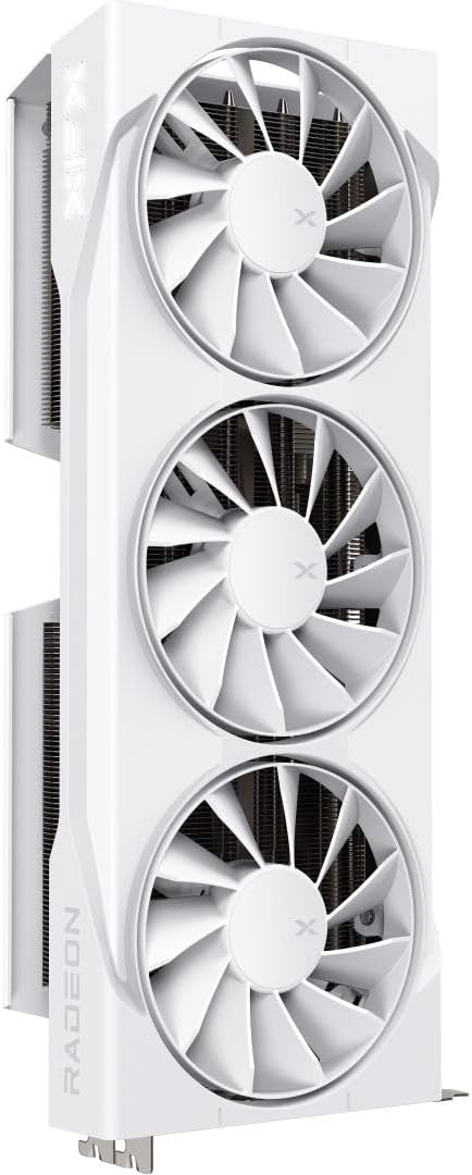 TARJETA DE VIDEO XFX SWIFT AMD RADEON RX 9070XT WHITE TRIPLE FAN GAMING, 16GB DDR6, PCIE5 RX-97TSWF3W9 - SMART BUSINESS