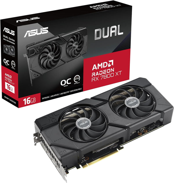 Tarjeta Gráfica Asus Dual Radeon Rx 7800 Xt Oc 16Gb Gddr6, Pci Express 4.0 - SMART BUSINESS