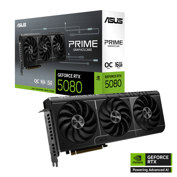 TARJETA GRÁFICA ASUS PRIME - RTX5080 - O16G, 16GB GDDR7, PCIE GEN 5.0, RAY TRACING, IDEAL PARA GAMING PRIME-RTX5080-O16G - SMART BUSINESS