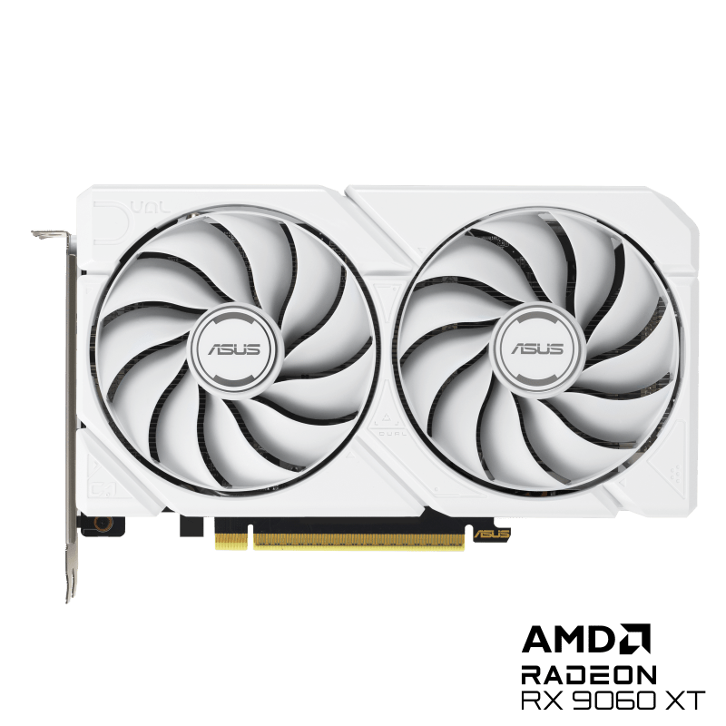 TARJETA GRÁFICA BLANCA DE ALTO RENDIMIENTO PARA GAMING 1440P – 16 GB , ARQUITECTURA RDNA 4, DISEÑO ELEGANTE BLANCO DUAL-RX9060XT-O16G-WHITE - SMART BUSINESS