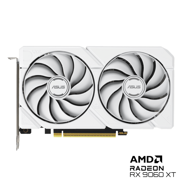 TARJETA GRÁFICA BLANCA DE ALTO RENDIMIENTO PARA GAMING 1440P – 16 GB , ARQUITECTURA RDNA 4, DISEÑO ELEGANTE BLANCO DUAL-RX9060XT-O16G-WHITE - SMART BUSINESS