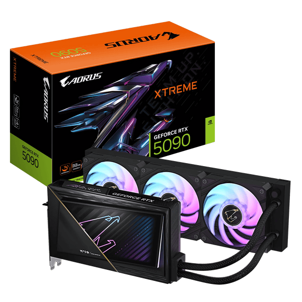 TARJETA GRÁFICA GIGABYTE AORUS GEFORCE RTX 5090 XTREME WATERFORCE 32GB GDDR6X, TECNOLOGÍA DE REFRIGERACIÓN LÍQUIDA AVANZADA GV-N5090AORUSX W-32GD - SMART BUSINESS