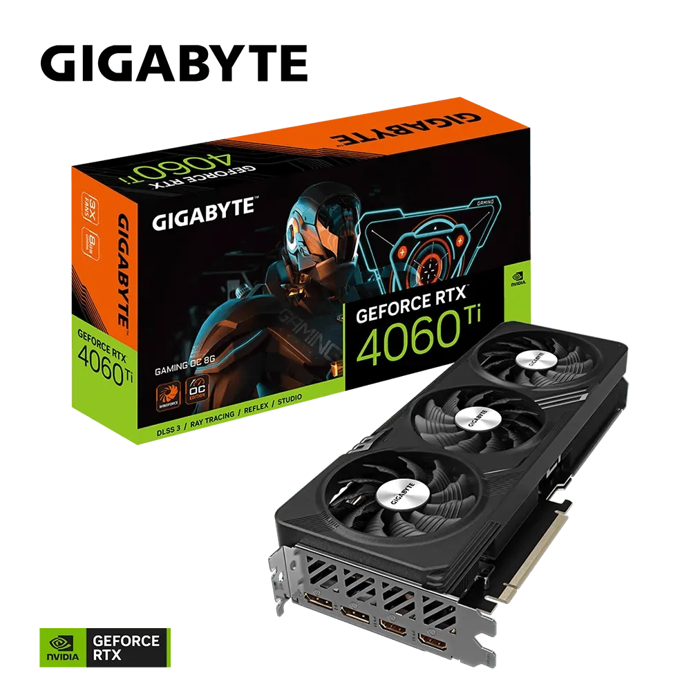 Tarjeta Gráfica Gigabyte Nvidia GeForce RTX 4060 Ti Gaming OC 8GB, 128-Bit GDDR6, PCI Express 4.0 - SMART BUSINESS