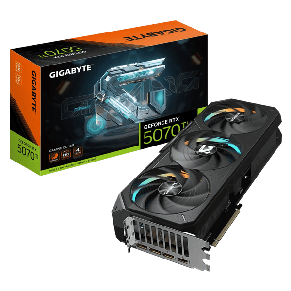 TARJETA GRÁFICA GIGABYTE RTX 5070 TI GAMING OC 16GB GDDR6X, DLSS 3.5, RAY TRACING, TRIPLE VENTILADOR, OVERCLOCK DE FÁBRICA, PCIE 4.0 GV-N507TGAMING-OC-16GD - SMART BUSINESS