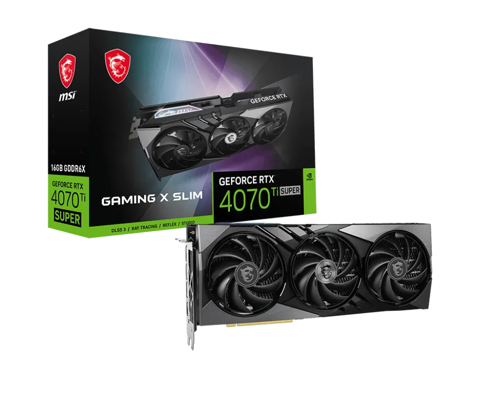 Tarjeta Gráfica MSI GeForce RTX™ 4070 Ti SUPER 16G Gaming X Slim - SMART BUSINESS