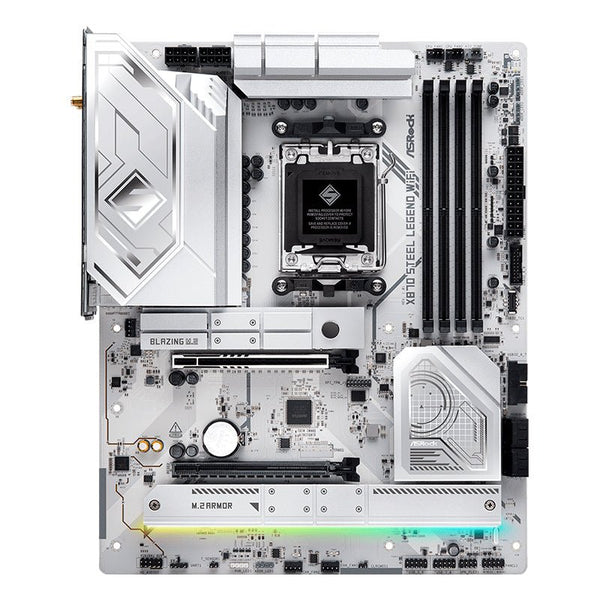 TARJETA MADRE ASROCK X870 STEEL LEGEND WIFI, CHIPSET AMD X870, SOCKET AM5, FORMATO ATX, COMPATIBILIDAD AVANZADA X870 STEEL LEGEND WIFI - SMART BUSINESS