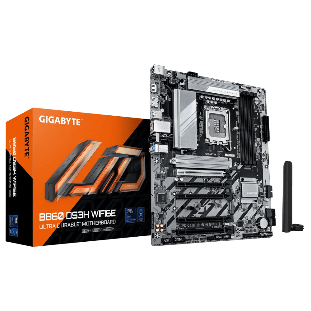 TARJETA MADRE ATX GIGABYTE B860 DS3H WIFI6E CON CHIPSET INTEL B860, SOCKET LGA 1851, PUERTOS HDMI Y DP, CONEXIÓN AVANZADA WIFI 6E B860 DS3H WIFI6E - SMART BUSINESS