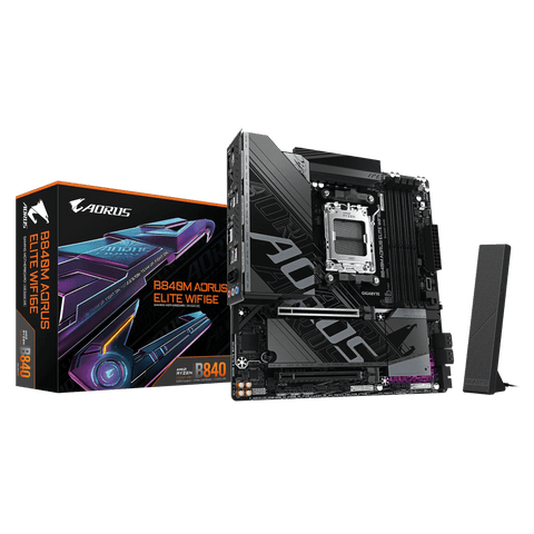 TARJETA MADRE GIGABYTE AMD B840M A ELITE WIFI6E MICRO - ATX CONECTIVIDAD AVANZADA Y SOPORTE DDR4 B840M A ELITE WIFI6E - SMART BUSINESS