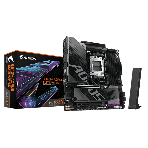 TARJETA MADRE GIGABYTE AMD B840M A ELITE WIFI6E MICRO - ATX CONECTIVIDAD AVANZADA Y SOPORTE DDR4 B840M A ELITE WIFI6E - SMART BUSINESS