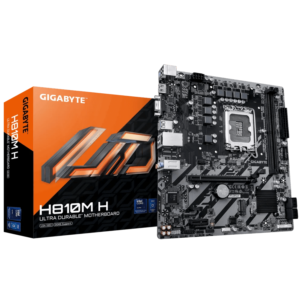 TARJETA MADRE GIGABYTE H810M H CHIPSET INTEL H810 LGA 1851 MICRO - ATX DDR4 USB 3.0 H810M H - SMART BUSINESS