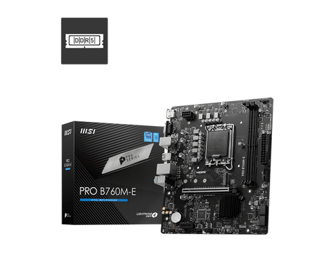 TARJETA MADRE MSI PRO B760M - E SOCKET LGA1700 DDR4 USB 3.2 GEN 911 - 7D48 - 067 911-7D48-067 - SMART BUSINESS