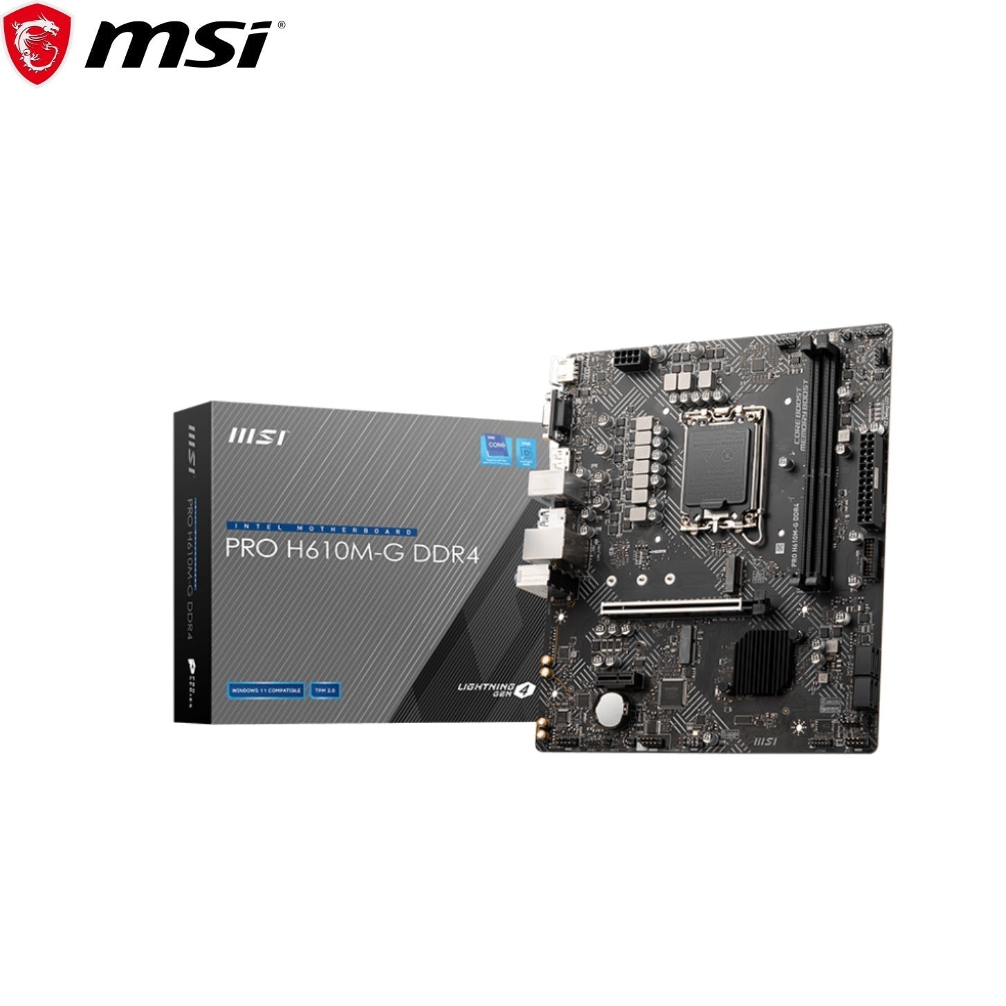 TARJETA MADRE MSI PRO H610M - G S/V/L DDR4 LGA 1700 911 - 7D46 - 210 COMPATIBLE INTEL 911-7D46-210 - SMART BUSINESS