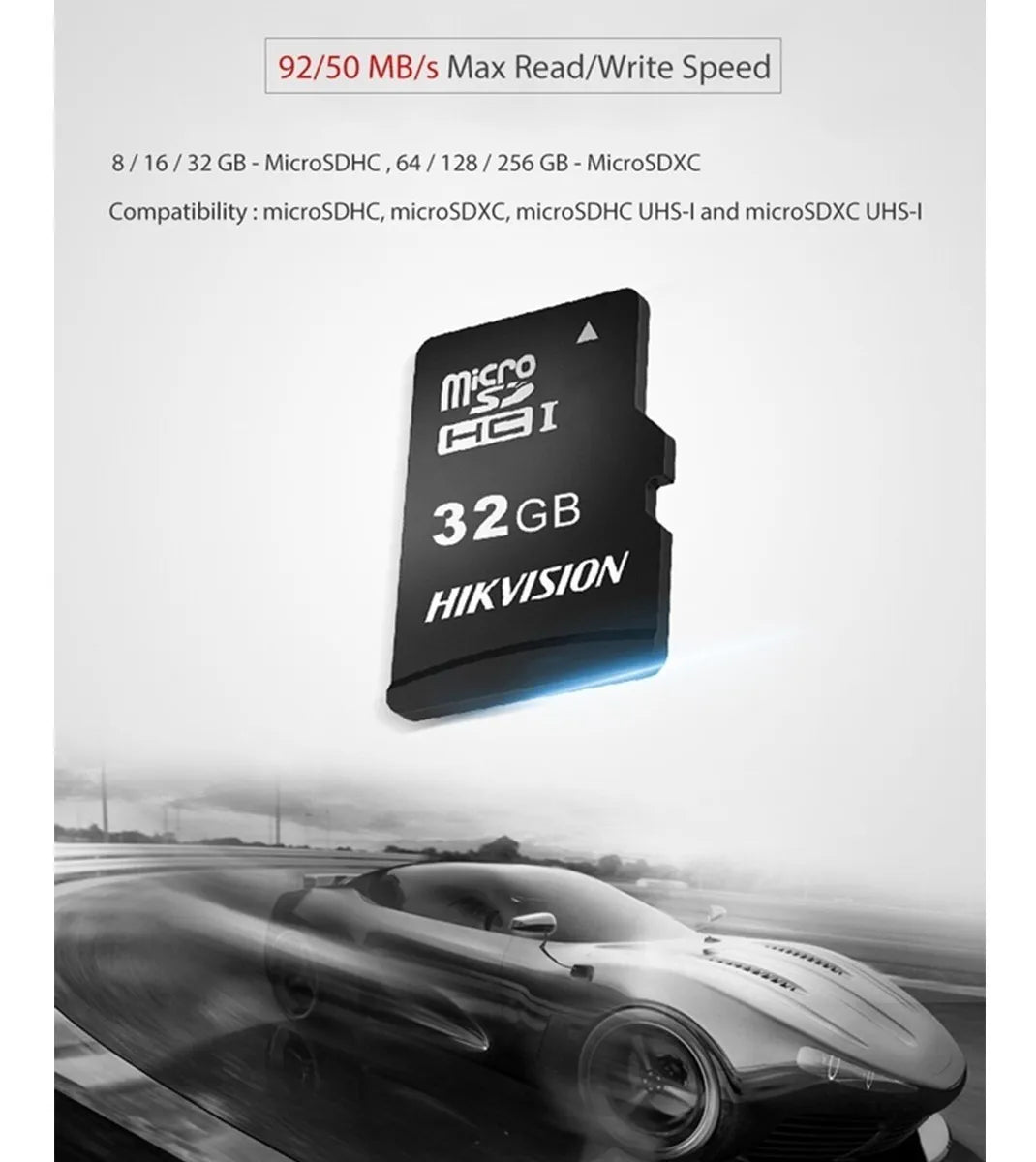 TARJETA MICROSDHC HIKVISION 32GB CON ADAPTADOR SD – CLASE 10, UHS - I, LECTURA 92MB/S, ESCRITURA 20MB/S, RESISTENTE A GOLPES Y RAYOS X HS-TF-C1-32G-ADAPTER - SMART BUSINESS