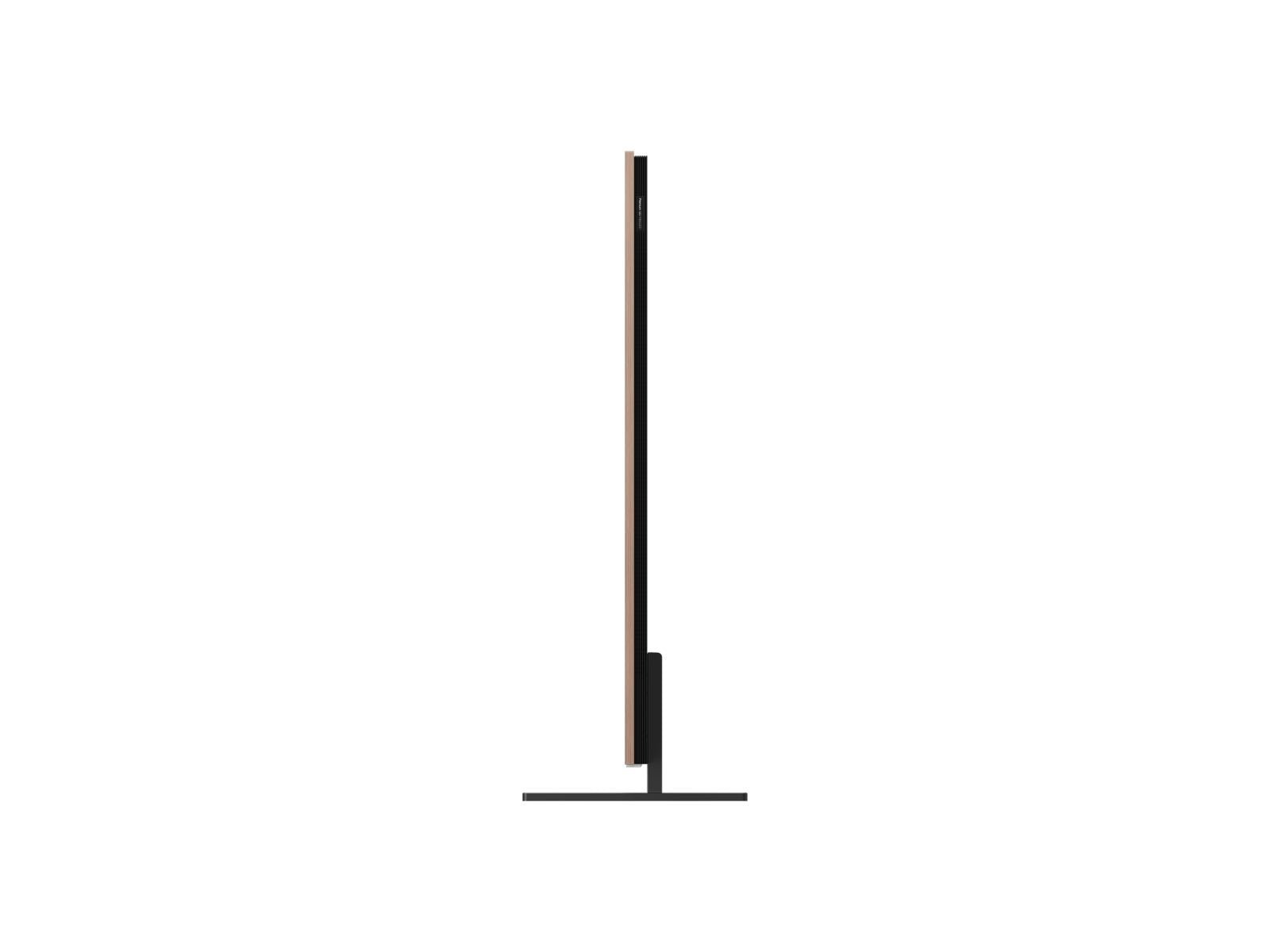 TCL 55A400 Pro de 55 pulgadas, perfil lateral con base