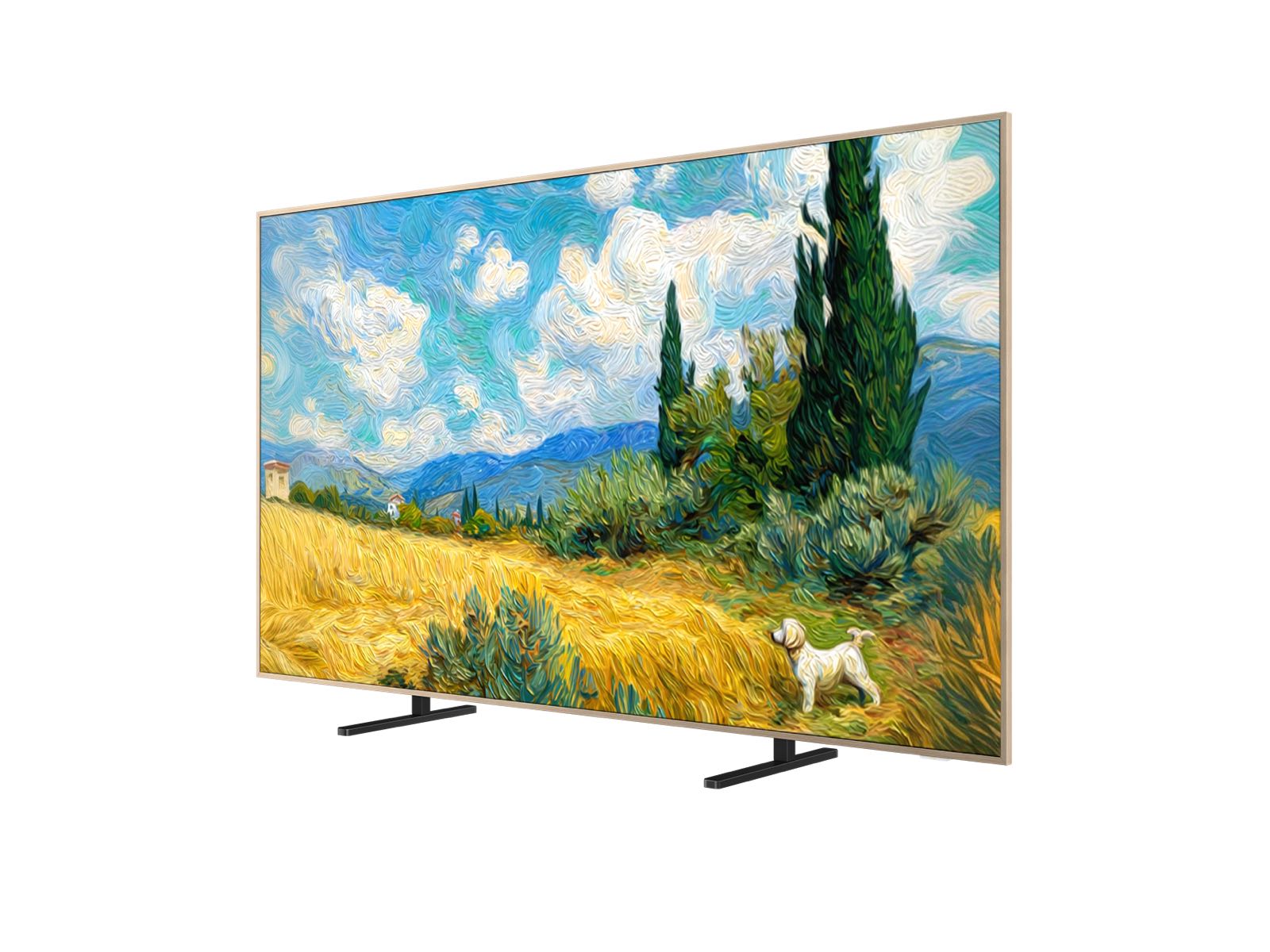 TCL 55A400 Pro de 55 pulgadas, perspectiva frontal con base