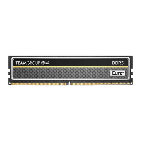 Memoria RAM TEAMGROUP ELITE PLUS TPBD516G5600HC4601 16GB DDR5 negra, vista frontal