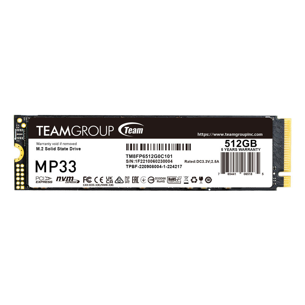SSD TEAMGROUP MP33 512GB TM8FP6512G0C101, vista principal