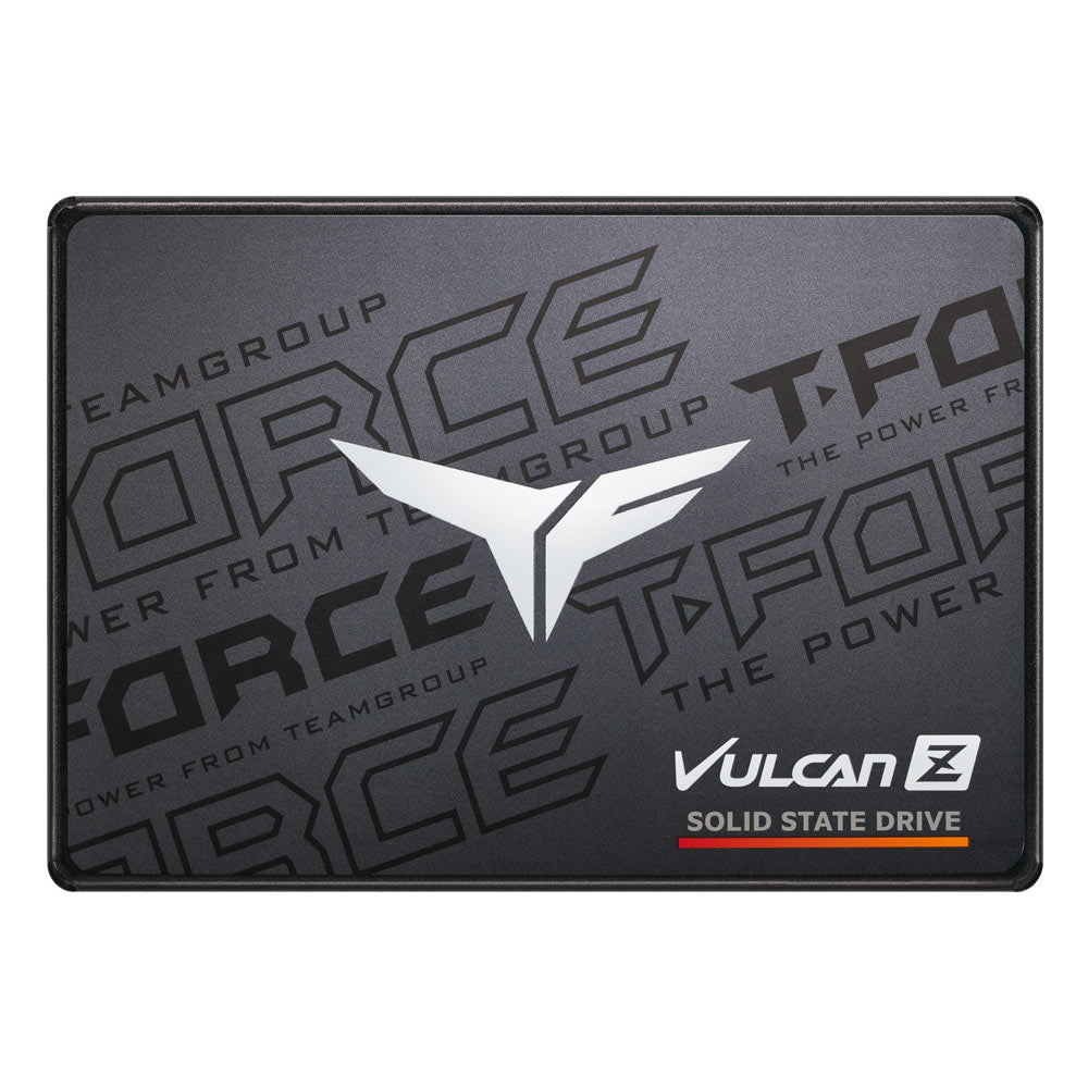SSD TEAMGROUP T-FORCE VULCAN Z 2TB T253TZ002T0C101, negro, vista frontal completa