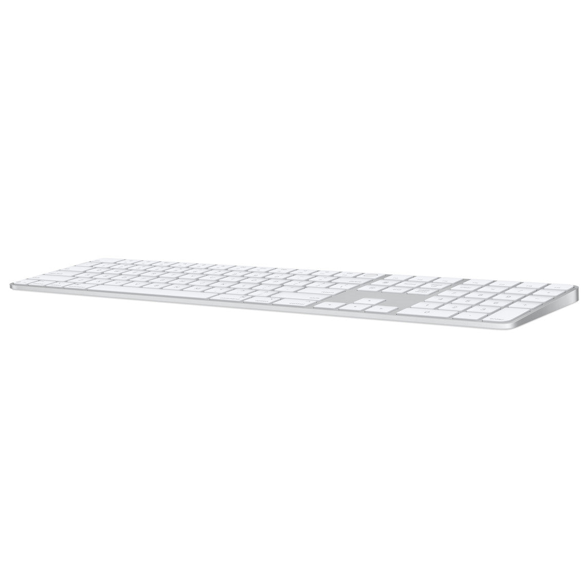 TECLADO APPLE MAGIC KEYBOARD CON TECLADO NUMÉRICO MODELO MQ052LE A BLANCO Y SILVER INALÁMBRICO QWERTY MQ052LE/A - SMART BUSINESS
