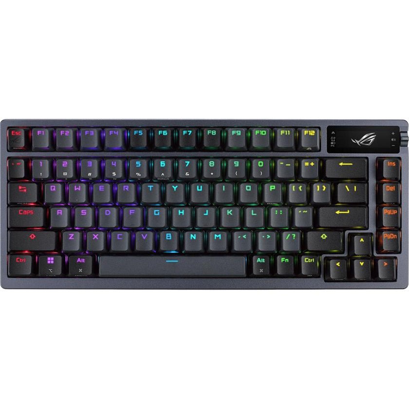TECLADO GAMER INALÁMBRICO 75 % PREMIUM CON PANTALLA OLED, CONEXIÓN MULTIMODO Y SWITCHES MECÁNICOS INTERCAMBIABLES – IDEAL PARA GAMERS EXIGENTES M701ROGAZOTH - SMART BUSINESS