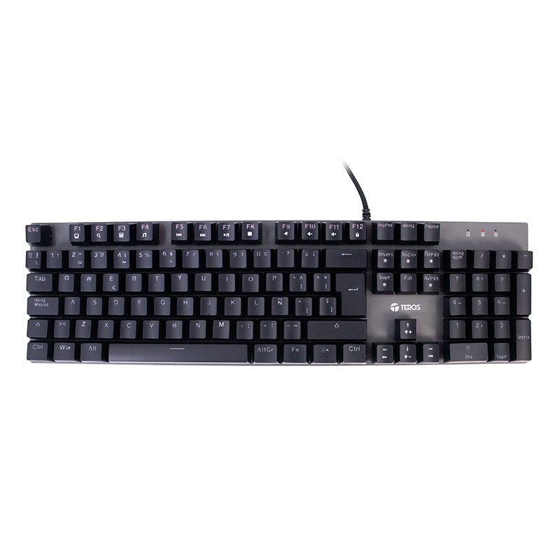 TECLADO GAMER TEROS TE - 4074G CON ILUMINACIÓN RGB, CONEXIÓN USB 2.0, DISEÑO ERGONÓMICO Y RESISTENTE, COLOR NEGRO, IDEAL PARA JUEGOS Y TRABAJO DIARIO TE-4074G - SMART BUSINESS