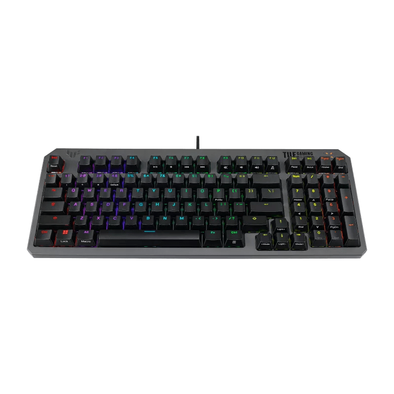 TECLADO GAMING ASUS TUF K3 GEN II – DISEÑO COMPACTO 97 TECLAS, SWITCHES ÓPTICO - MECÁNICOS, ILUMINACIÓN RGB Y PROTECCIÓN IP57 RA07TUFK3GENII - SMART BUSINESS