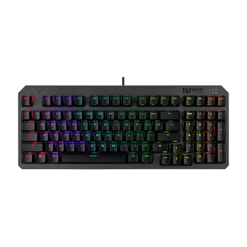 TECLADO GAMING ASUS TUF K3 GEN II – DISEÑO COMPACTO 97 TECLAS, SWITCHES ÓPTICO - MECÁNICOS, ILUMINACIÓN RGB Y PROTECCIÓN IP57 RA07TUFK3GENII - SMART BUSINESS