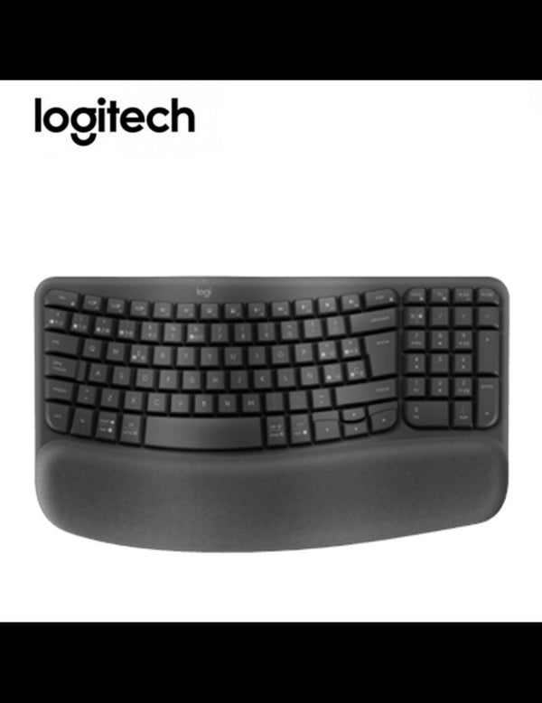 TECLADO LOGITECH ERGO WAVE WIRELESS BOLT/ BT / SP GRAPHITE (920-012278)-P - SMART BUSINESS