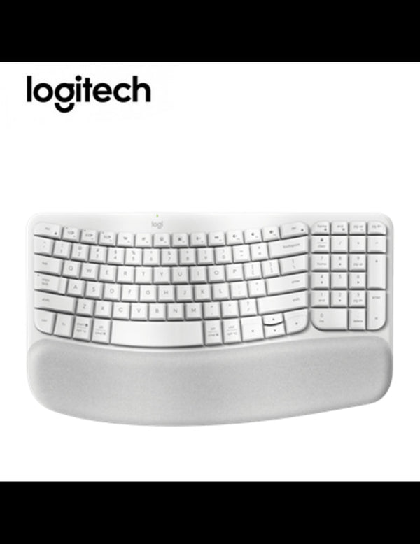 TECLADO LOGITECH ERGO WAVE WIRELESS BOLT/ BT/ SP WHITE (920 - 012279) 920-012279 - SMART BUSINESS