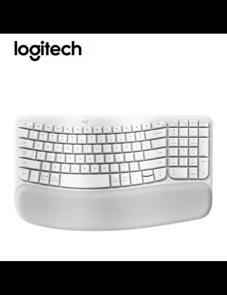 TECLADO LOGITECH ERGO WAVE WIRELESS BOLT/ BT/ SP WHITE (920-012279) - SMART BUSINESS