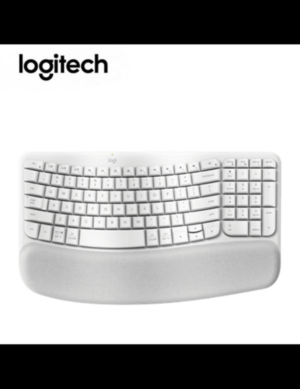 TECLADO LOGITECH ERGO WAVE WIRELESS BOLT/ BT/ SP WHITE (920-012279) - SMART BUSINESS