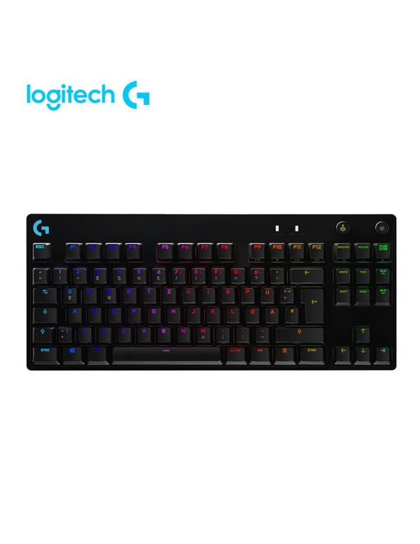 TECLADO LOGITECH GAMER MECANICO PRO, CON ILUMINACION RGB LED, SWITCH BLUE (920-009388) - SMART BUSINESS