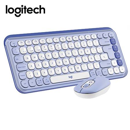 TECLADO LOGITECH + MOUSE POP ICON BLUETOOTH/WIRELESS SP / COPILOT/ LILAC (920 - 013054) 920-013054 - SMART BUSINESS