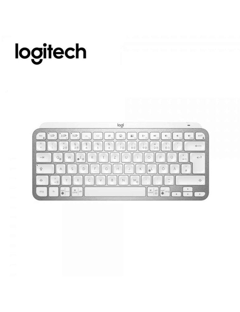 TECLADO LOGITECH MX KEYS MINI MULTI - DEVICE BT ILUMINADO PALE GREY SP (920 - 010477) 920-010477 - SMART BUSINESS