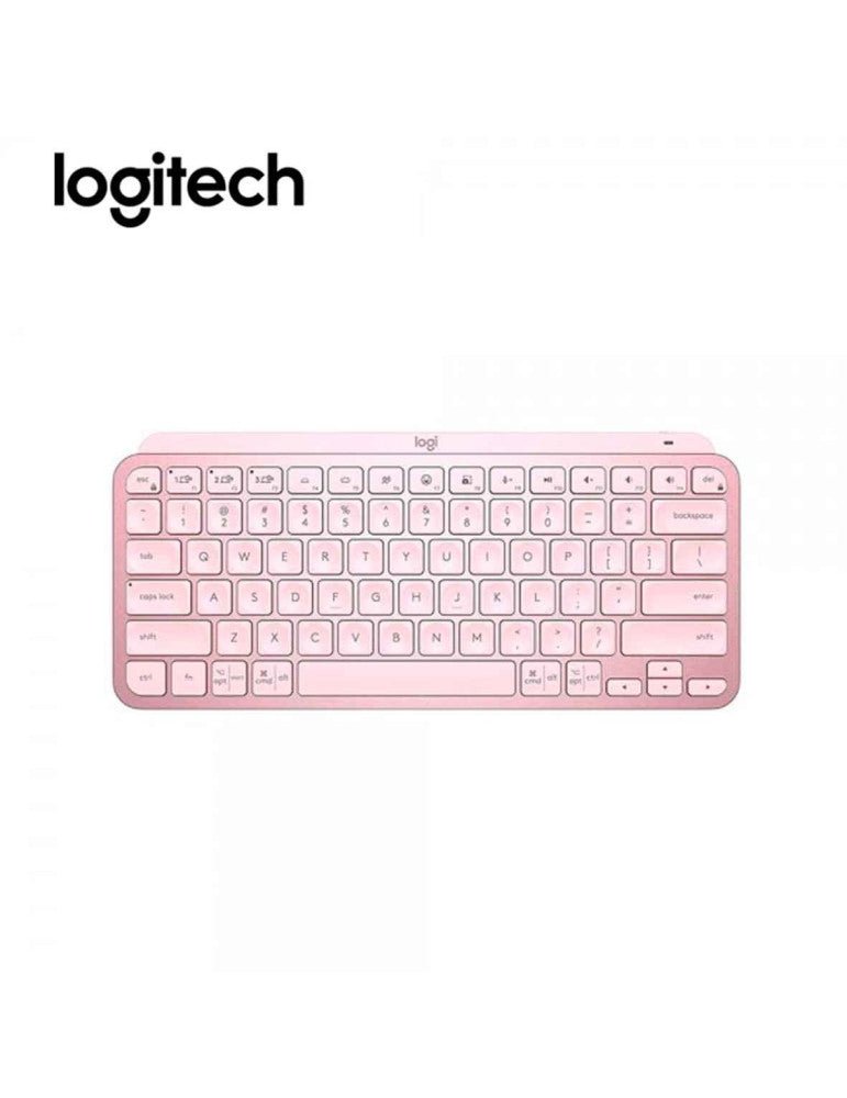 TECLADO LOGITECH MX KEYS MINI MULTI - DEVICE BT ILUMINADO ROSE SP (920 - 010478) 920-010478 - SMART BUSINESS
