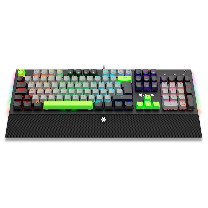 TECLADO MECANICO ANTRYX MK ZIGRA EVO BLACK &  GRAY, RED SWITCH (AMK - 900KRE - SP) AMK-900KRE-SP - SMART BUSINESS