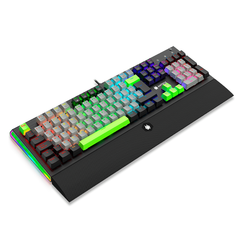 TECLADO MECANICO ANTRYX MK ZIGRA EVO BLACK &  GRAY, RED SWITCH (AMK - 900KRE - SP) AMK-900KRE-SP - SMART BUSINESS